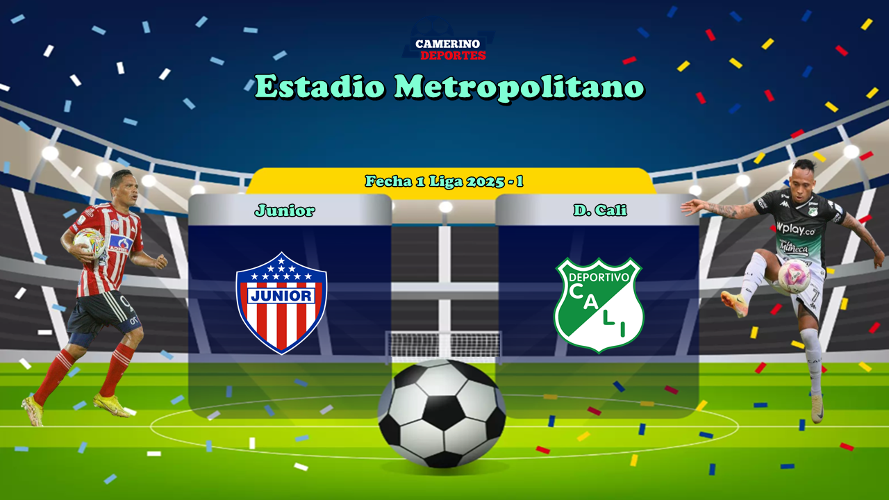 PLANTILLA JUNIOR VS CALI YOUTUBE 2025
