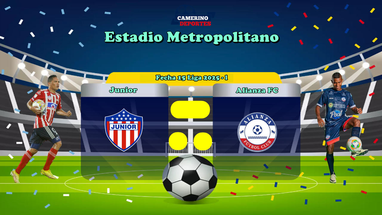 PLANTILLA JUNIOR VS ALIANZA FC OBS 2025